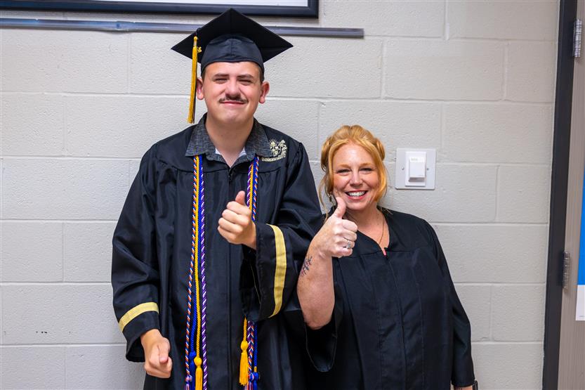 Students celebrate graduating